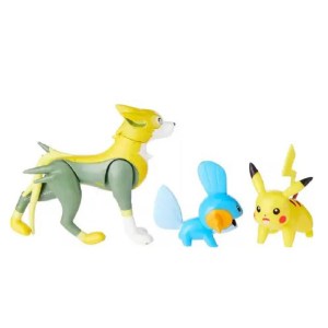 Pokemon Battle Figure Set Mudkip Pikachu Boltund